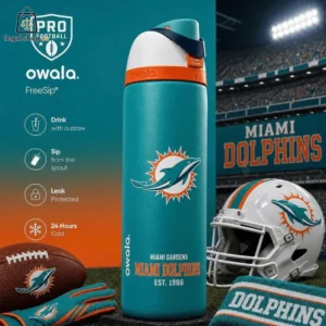 Miami Dolphins Miami Gardens Est 1966 Water Bottle