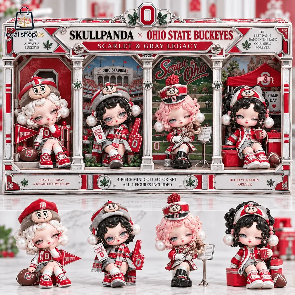 Skullpanda x Ohio State Buckeyes Mini Collectible Character Vinyl