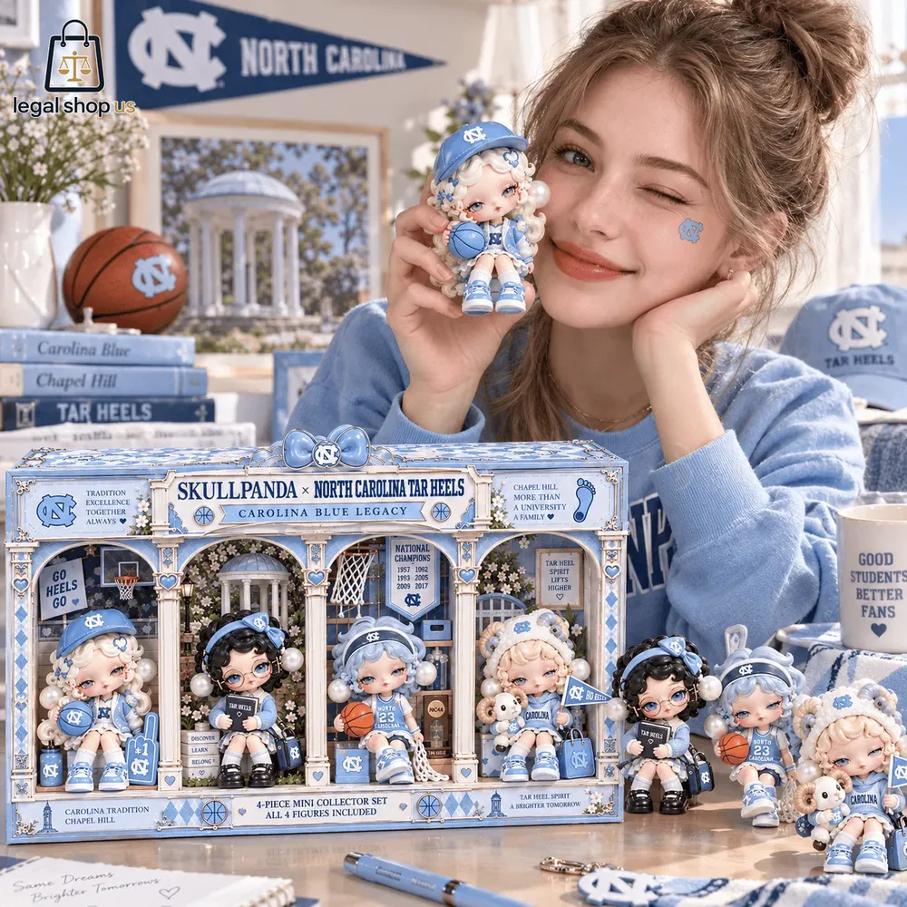Skullpanda x North Carolina Tar Heels Mini Collectible Character