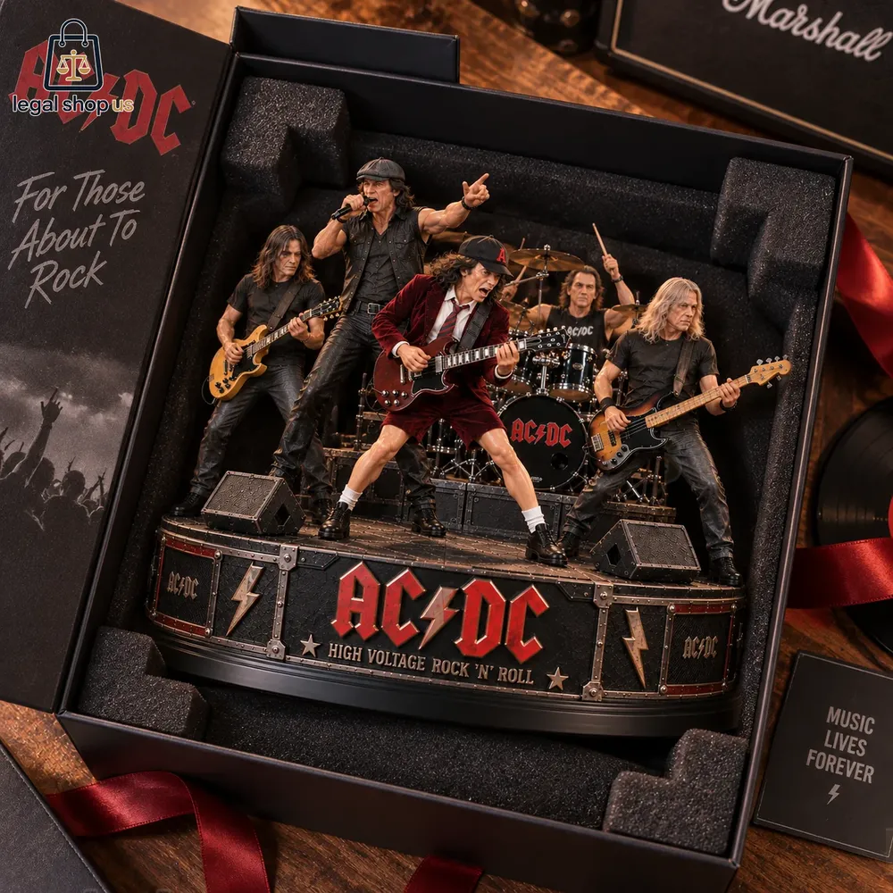 ACDC High Voltage Rock N Roll Collectible Acrylic Plaque Table Decor ACDC High Voltage Rock N Roll Collectible Acrylic Plaque Table Decor