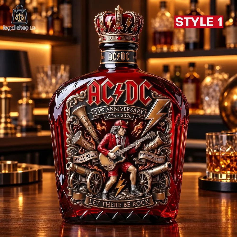 ACDC 53rd Anniversary 1973-2026 Commemorative Whiskey Bottle