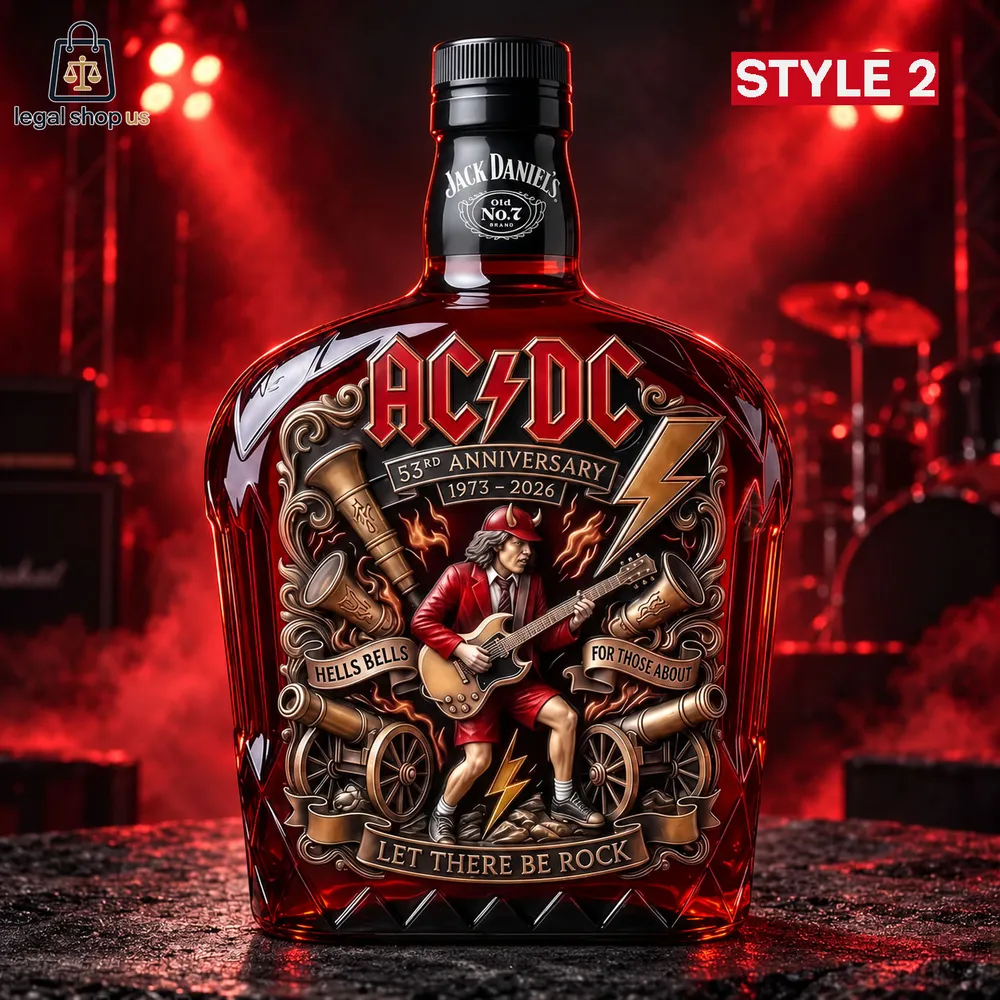 ACDC 53rd Anniversary 1973-2026 Commemorative Whiskey Bottle