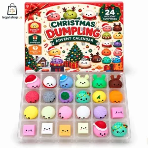 2026 Christmas Dumpling Advent Calendar Christmas dumpling advent calendar with 24 individual squishy toy surprises.