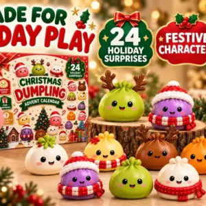 2026 Christmas Dumpling Advent Calendar Christmas dumpling advent calendar with miniature holiday characters