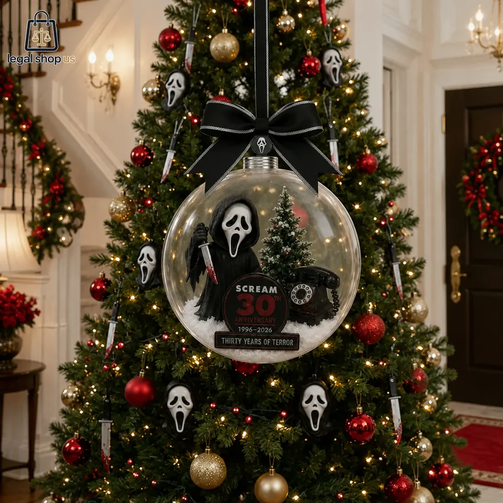 クリスマス　オーナメント　scream Scream 30Th Anniversary 1996-2026 Christmas Ornament 2026-Legalshopus