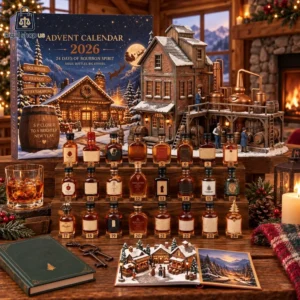 2026 Bourbon Advent Calendar 2026 bourbon advent calendar with miniature spirit bottles and distillery display