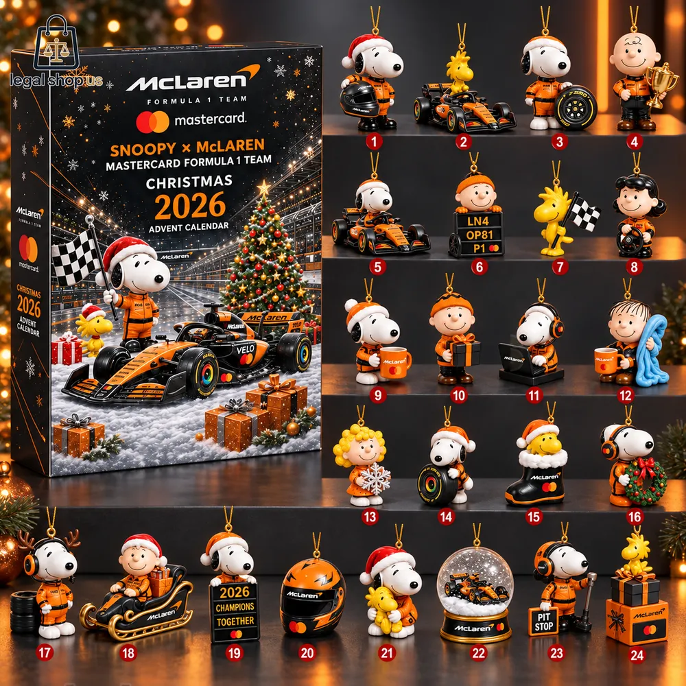 Snoopy Mclaren F1 2026 Advent Calendar-Legalshopus