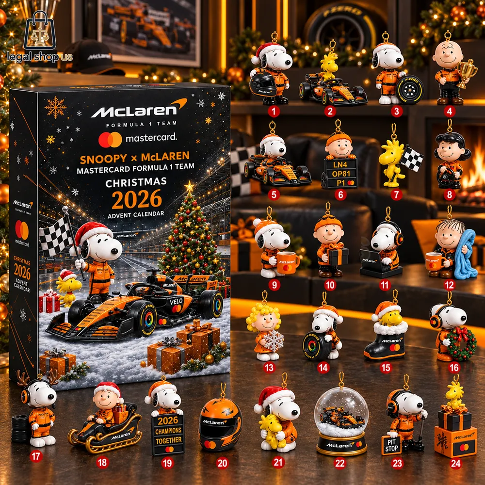 Snoopy Mclaren F1 2026 Advent Calendar-Legalshopus