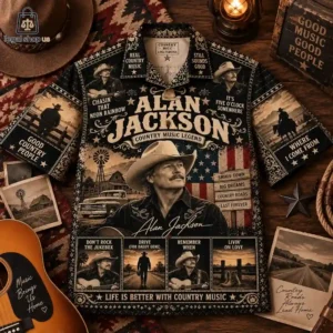 Alan Jackson Vintage Country Hawaiian Shirt