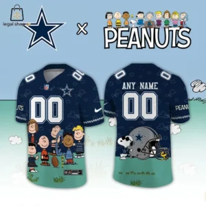 Dallas Cowboys Peanuts football jersey with custom name and number