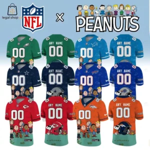 All Team NFL x Peanuts 2026 Custom Name Football Jersey