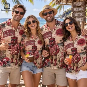 Arkansas Razorbacks Tropical Island Hawaiian Shirt