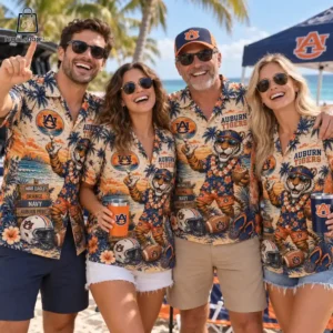 Auburn Tigers Tropical Island Hawaiian Shirt