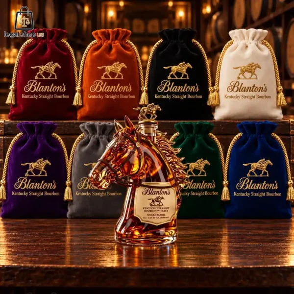 Blanton's バーボンウイスキー ベルベット袋入り Blanton's Kentucky Straight Bourbon Embroidered Velvet Whiskey
