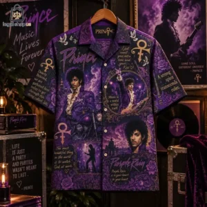Prince Purple Rain Music Legend Hawaiian Shirt-Legalshopus