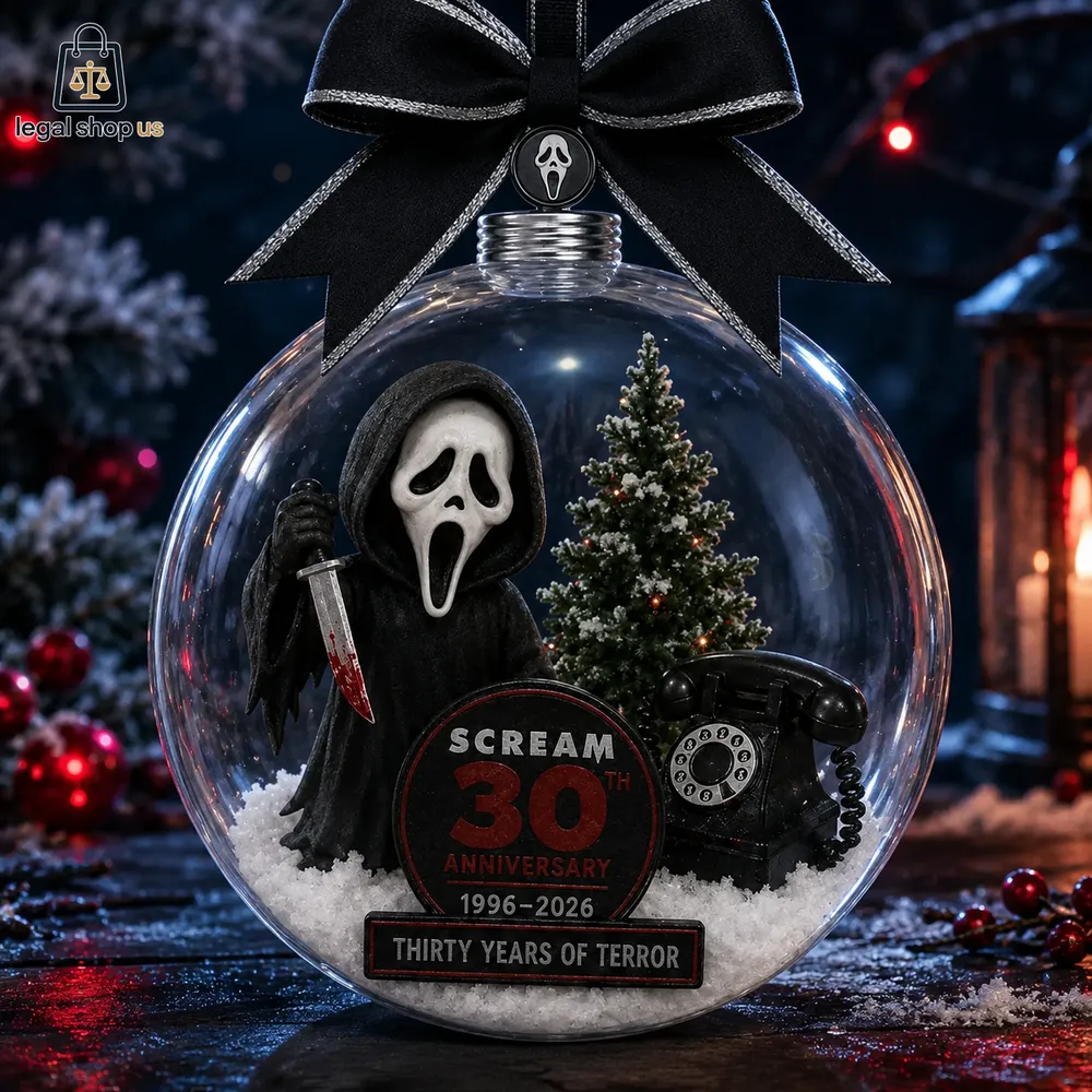 クリスマス　オーナメント　scream Scream 30Th Anniversary 1996-2026 Christmas Ornament 2026-Legalshopus