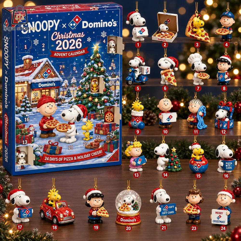 Snoopy Dominos Christmas 2026 Advent Calendar-Legalshopus