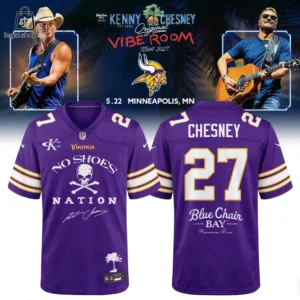 Kenny Chesney Minnesota Vikings No Shoes Nation football jersey