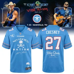 Kenny Chesney and Tennessee Titans custom No Shoes Nation jersey