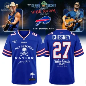Kenny Chesney Buffalo Bills No Shoes Nation custom jersey