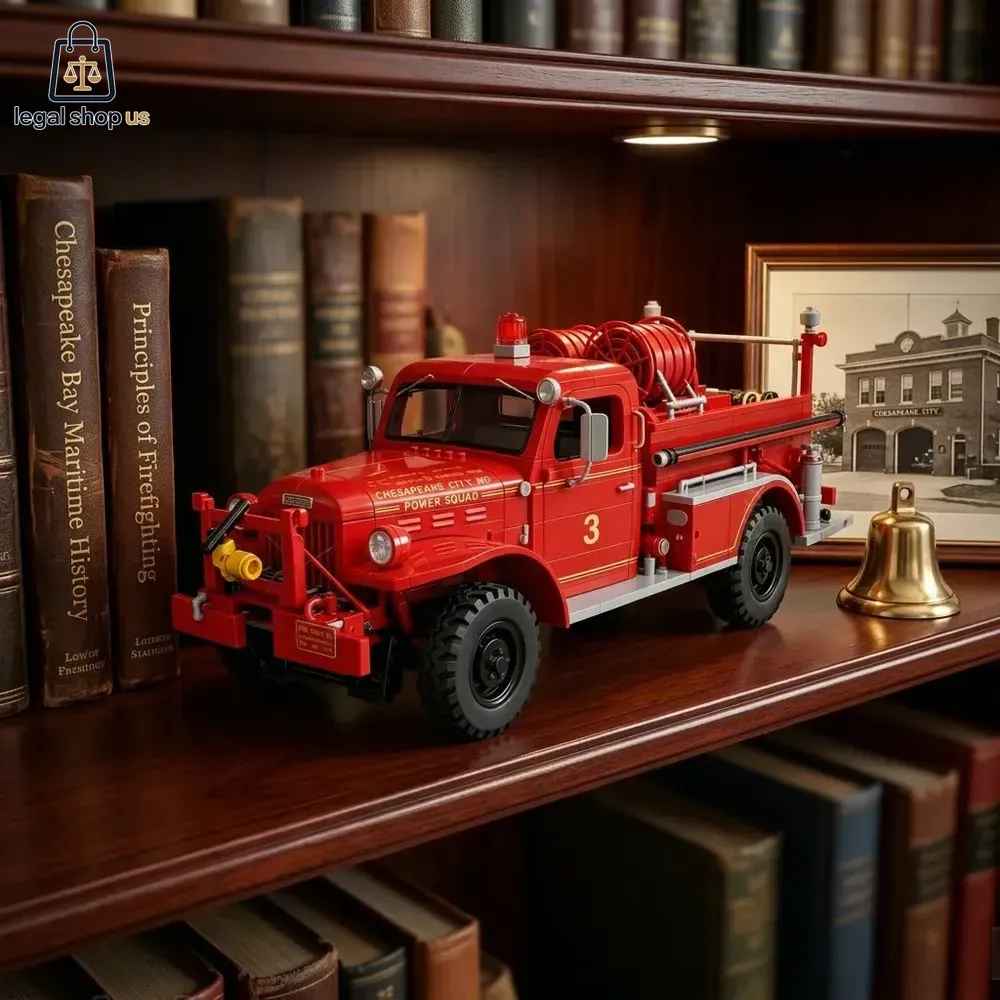 1940s Heritage Fire Engine Building Brick Set 1940s Heritage Fire Engine Building Brick Set
