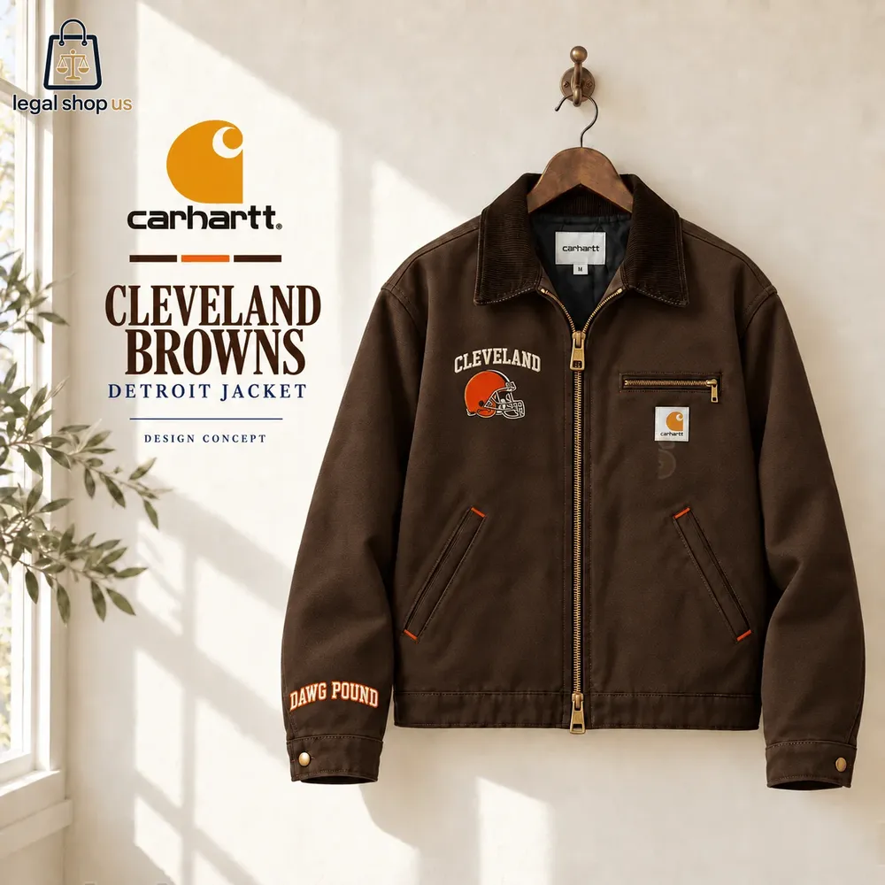 Cleveland Browns Carhartt Detroit Jacket-Legalshopus
