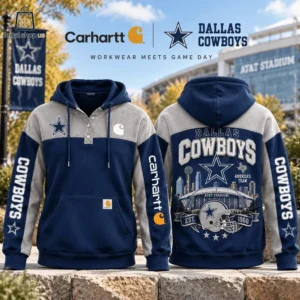 Dallas Cowboys Carhartt Color Block Pullover Hoodie