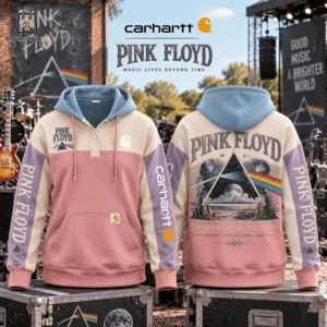 Pink Floyd The Dark Side of the Moon Carhartt Color Block Pullover Hoodie