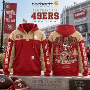 San Francisco 49ers Carhartt Color Block Pullover Hoodie